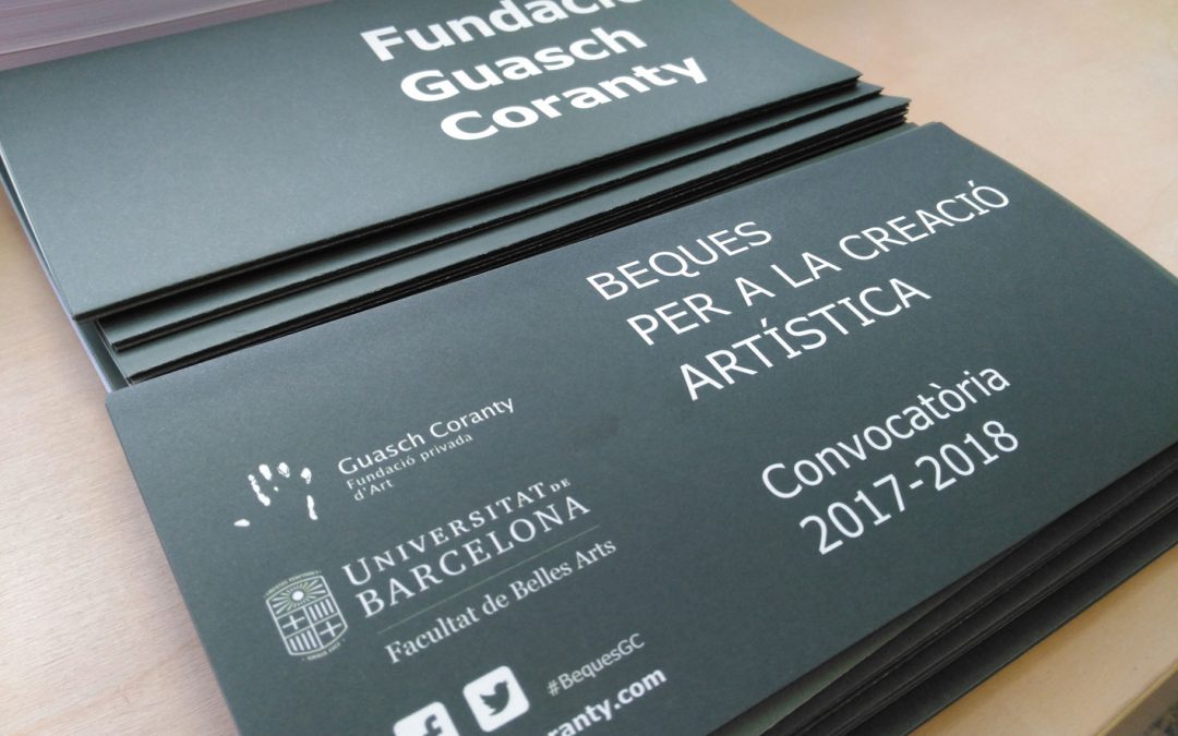 Projectes guanyadors de les Beques per a la Creació artística 2017-2018